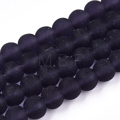Transparent Glass Beads Strands GLAA-T032-T6mm-MD03-1