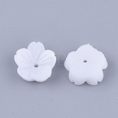 Opaque Resin Bead Caps LS-RESI-T040-031B-1
