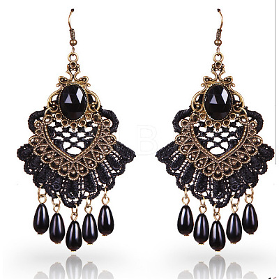 Alloy Plastic Chandelier Earrings FS-WG86F33-02-1