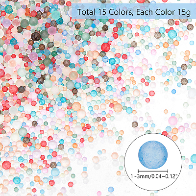   225G 15 Colors Frosted No Hole MRMJ-PH0001-79-1