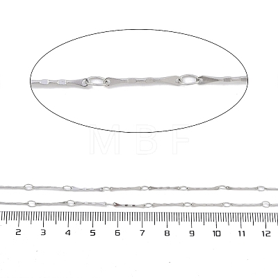 304 Stainless Steel Twist Oval Link Chains CHS-K017-04P-1