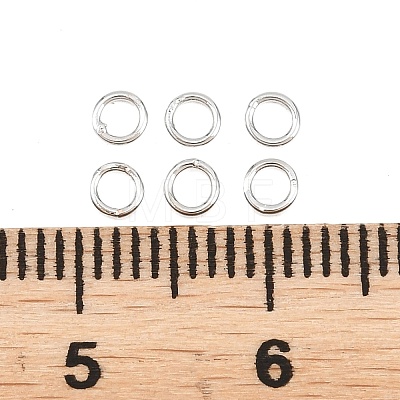 Brass Closed Jump Rings KK-D257-01P-10-1
