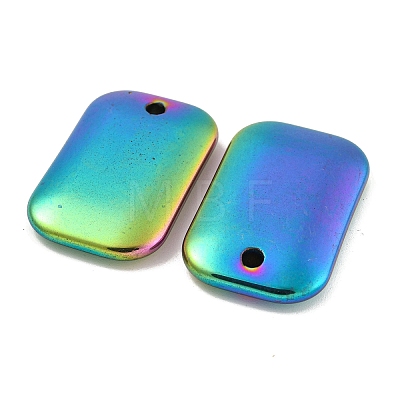 Electroplated Synthetic Non-Magnetic Hematite Pendants G-C136-05F-1