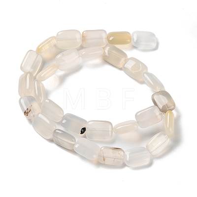 Natural White Agate Beads Strands G-K357-D20-01-1