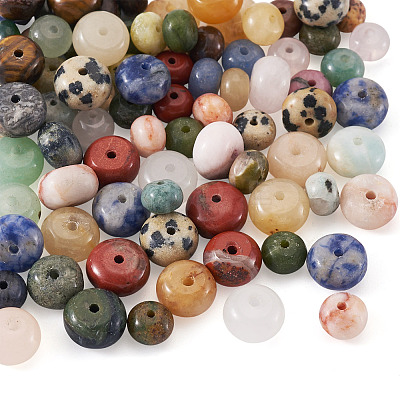 1 Strand 2 Sizes Natural Mixed Gemstone Beads Strands G-TA0003-06-1