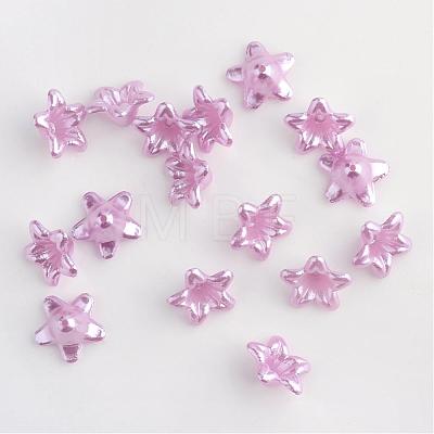 ABS Plastic Imitation Pearl Beads OACR-S010-A-Z11-1