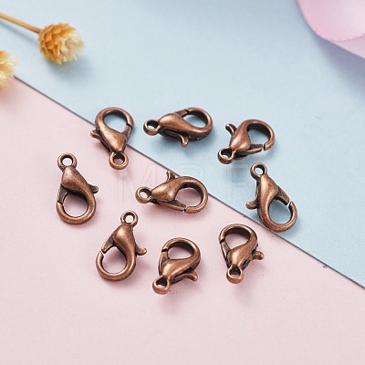 Zinc Alloy Lobster Claw Clasps E103-NFR-1
