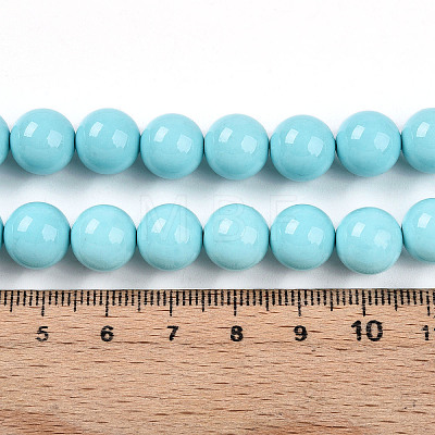 Synthetic Turquoise Beads Strands G-A255-A04-03B-1