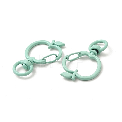 Spray Painted Alloy Swivel Lobster Claw Clasps X-FIND-A027-04-1