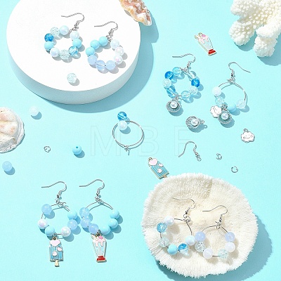 Acrylic Bead DIY Earring Making Kits DIY-FS0006-67B-1