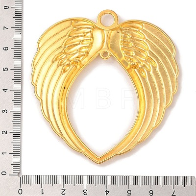 Tibetan Style Alloy Wing Large Pendants TIBEP-S100-G-RS-1