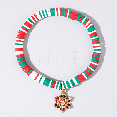 Christmas 304 Stainless Steel Enamel Charm Bracelets AH2991-27-1