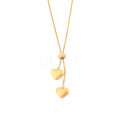 304 Stainless Steel Lariat Necklaces STAS-OY018-29G-1