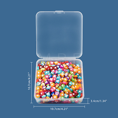 Transparent Acrylic Beads TACR-CA0001-02-1