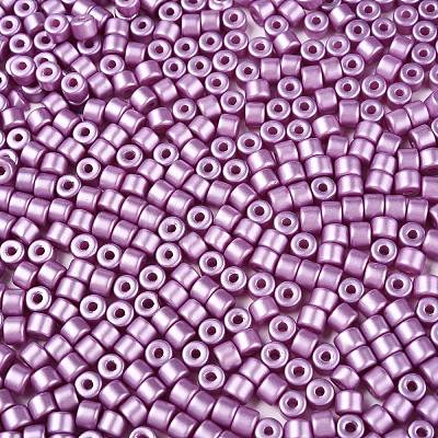 Baking Paint Pearlized Glass Seed Beads SEED-T008-03L-1