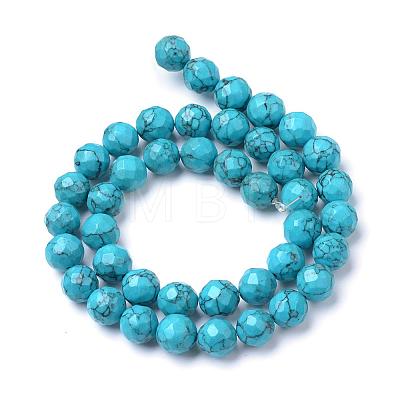 Synthetic Turquoise Bead Strands G-R411-06-10mm-1