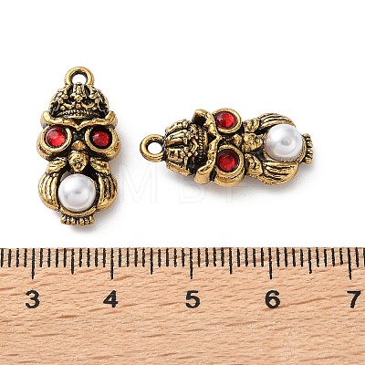 304 Stainless Steel & ABS Plastic Pearl Pendants PL-L002-04AG-01-1