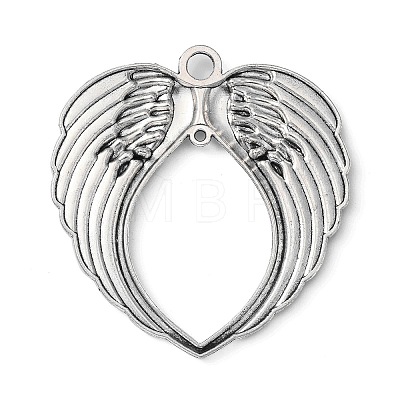 Tibetan Style Alloy Wing Large Pendants X-TIBEP-S100-AS-NR-1