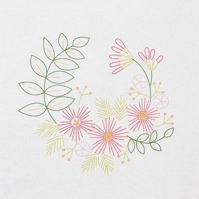 DIY Embroidery Fabric with Eliminable Pattern DIY-P032-C03-1