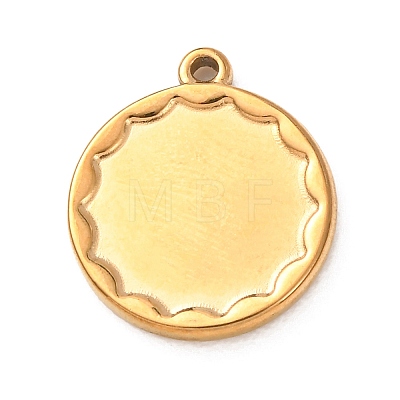 304 Stainless Steel Pendant Cabochon Settings STAS-Z204-04G-04-1