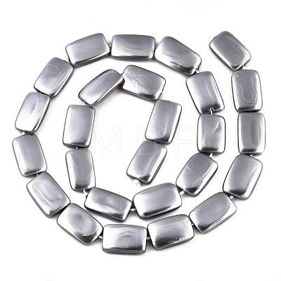 Electroplate Natural Freshwater Shell Beads Strands SHEL-R049-027D-1