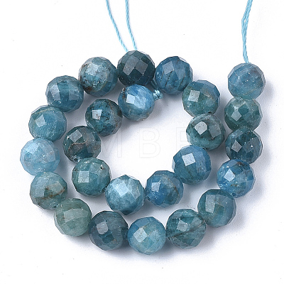 Natural Apatite Beads Strands X-G-S345-8mm-008-1