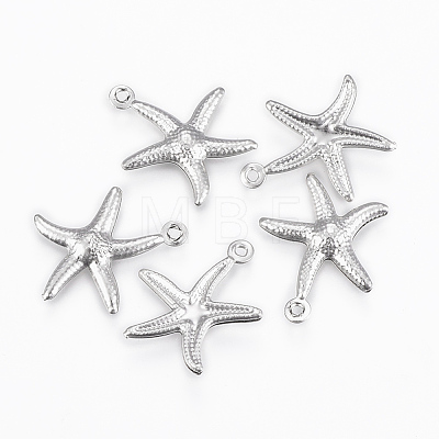 Tarnish Resistant 304 Stainless Steel Charms X-STAS-P175-33P-1