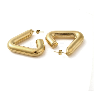 304 Stainless Steel Stud Earrings for Women LS-EJEW-U019-01G-03-1