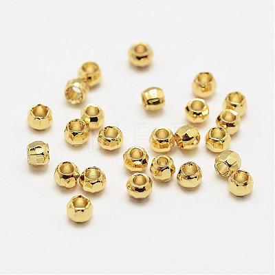 Brass Spacer Beads KK-P056-10G-NR-1