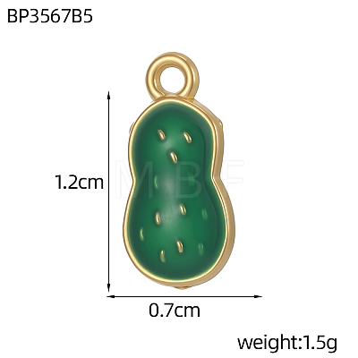 304 Stainless Steel Enamel Pendants STAS-OY011-01G-1