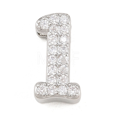 Brass Micro Pave Cubic Zirconia Pendants KK-B167-22P-1