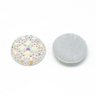 Resin Cabochons CRES-Q192-25mm-10AB-1