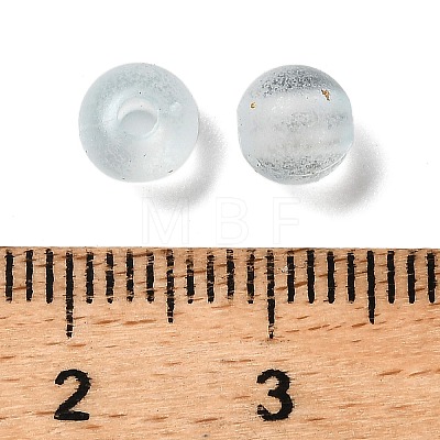 Frosted Transparent Acrylic Beads OACR-F013-12G-1