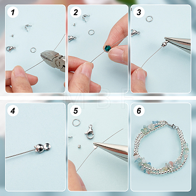 BENECREAT DIY Beading Jewelry Making Finding Kit DIY-BC0012-55A-1