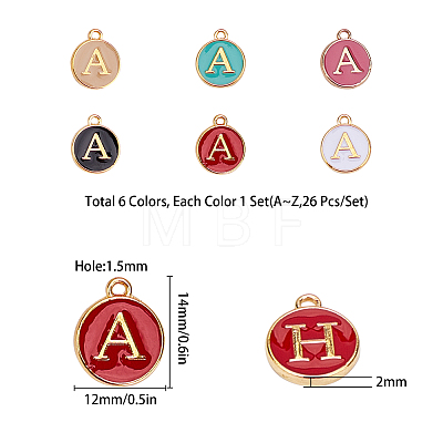 Golden Plated Alloy Enamel Charms ENAM-SC0001-36G-1