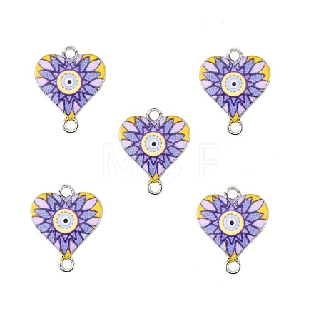Alloy Enamel Connector Charms ENAM-CJC0001-08P-P-1