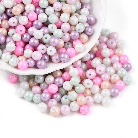 Baking Paint Glass Pearl Beads X1-DGLA-S115-6mm-MK-1
