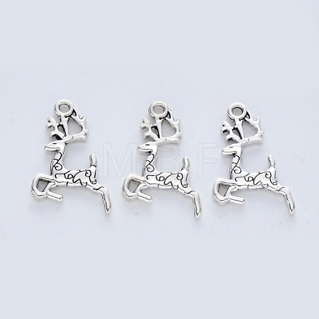 Tibetan Style Alloy Pendants TIBE-R316-078AS-RS-1