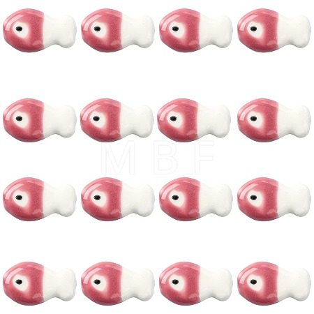 16Pcs Handmade Porcelain Ceramic Beads PORC-FS0001-68D-1