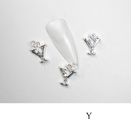 Alloy Rhinestone Cabochons MRMJ-T056-93P-Y-1