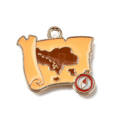 Alloy with Enamel Pendants AL-CBA9E11-03KCG-02-1
