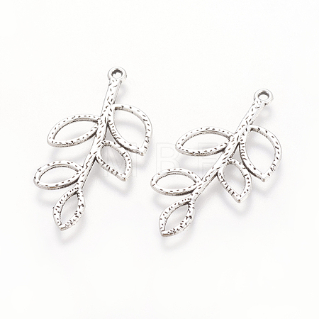 Tibetan Style Alloy Pendants TIBEP-A12-3860-AS-LF-1