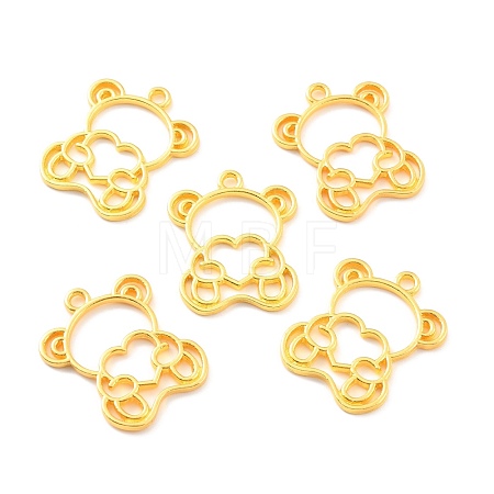 Alloy Open Back Bezel Pendants FIND-B005-17G-1