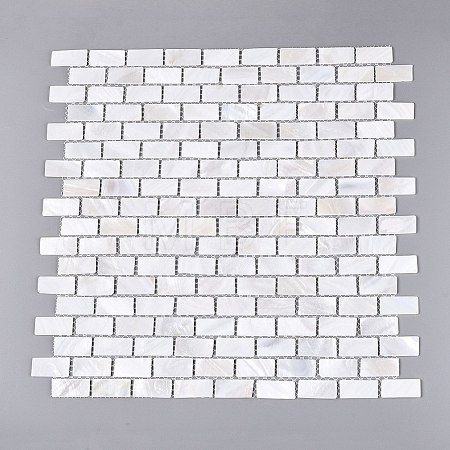 Natural Freshwater Shell Mosaic Tile Cabochons SHEL-Q029-07-1