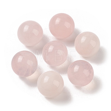 Natural Rose Quartz No Hole Sphere Beads G-K353-04A-01-1