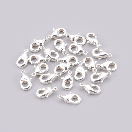 Brass Lobster Claw Clasps X-KK-T014-121S-1