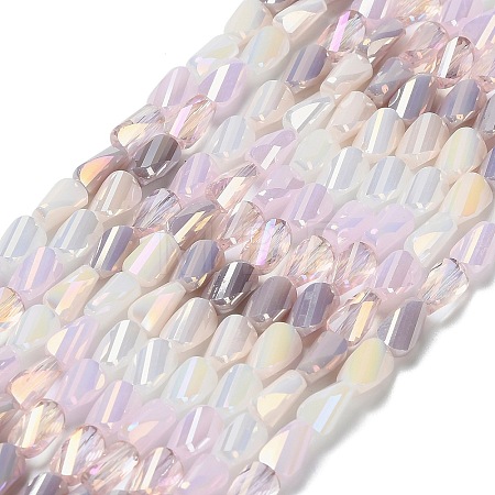 Electroplate Glass Beads Strands EGLA-P065-01A-02-1