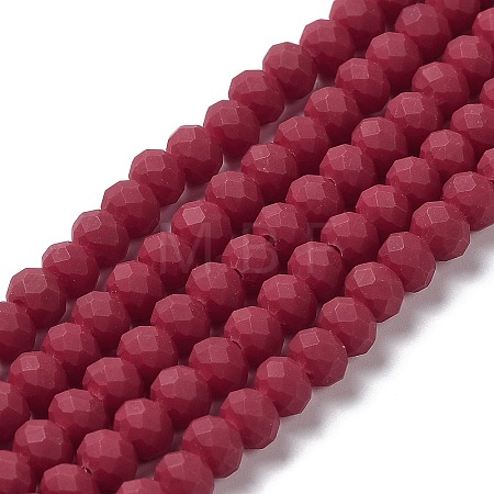 Glass Beads Strands EGLA-A034-P4mm-MD02-1