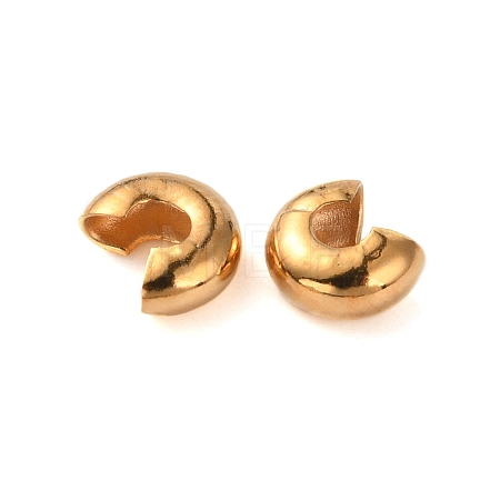 304 Stainless Steel Crimp Beads Cover STAS-WH0017-024D-1