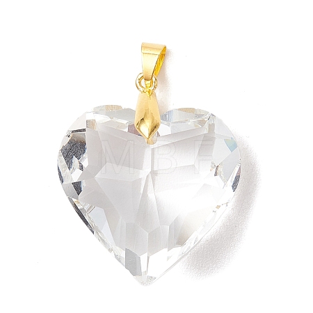 Transparent Glass Pendants PALLOY-JF05262-02-1